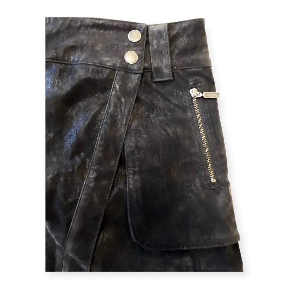 Free people Carson Utility Faux Wrap Mini Skirt, Size 2,  New